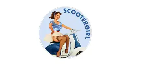 SCOOTERGIRL LAMBRETTA ROUNDEL SCOOTER STICKER MOTORSPORT RALLY BIKE RACE x2