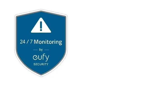 EUFY SECURITY STICKERS STANDARD CLEAR REVERSED DECAL x4