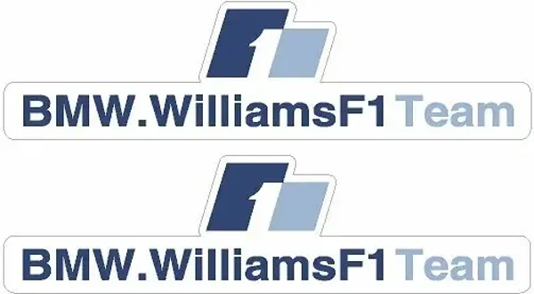 BMW WILLIAMS Formula 1 STICKER Decal F1 Vinyl Formula 1 x2