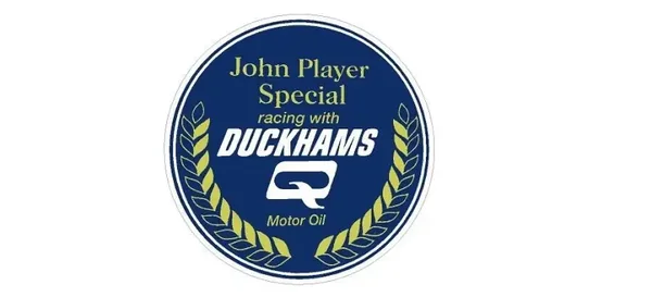 JPS JOHN PLAYER DUCKHAMS MOTOR Q OIL F1 Motorsport Vintage Car RETRO Sticker x2