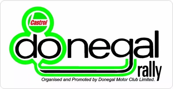 DONEGAL CASTROL RALLY Motorsport Vintage Car Stickers Decal x2