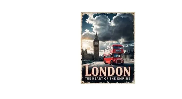 LONDON BUS BIG BEN Retro Look Metal Sign BATHROOM KITCHEN SIGN A6 A5 A4