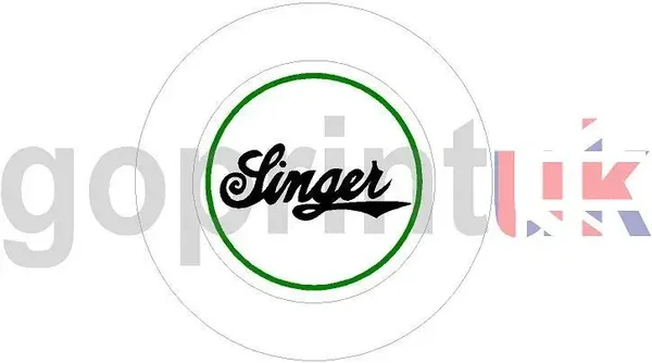 CLASSIC CAR SINGER SELF CLING PERMIT / TAX DISC HOLDER