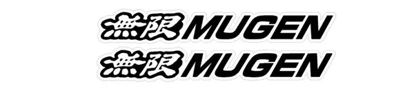 JDM Style Sticker Vinyl printed external fit MUGEN x2