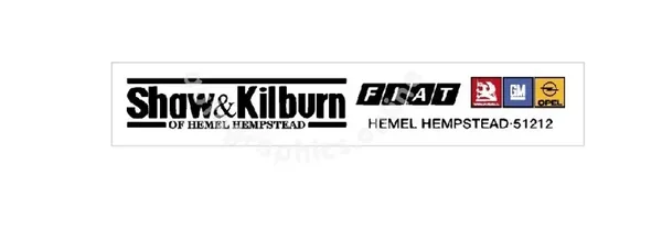 SHAW & KILBURN VAUXHALL OPEL RETRO DEALER STICKER CLEAR BACKED STICKER