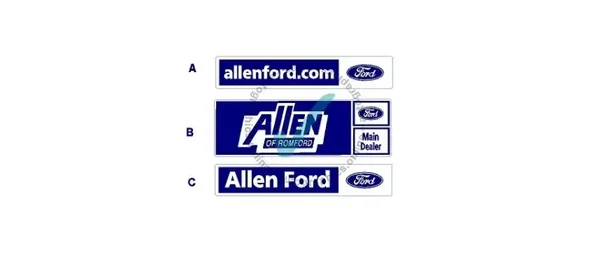 ALLEN ford rs REAR WINDOW classic car repro classic car sticker