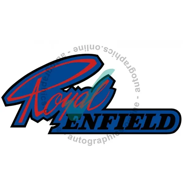 ROYAL ENFIELD SCRIPT TANK CLEAR BACKGROUND NO WHITE Decal