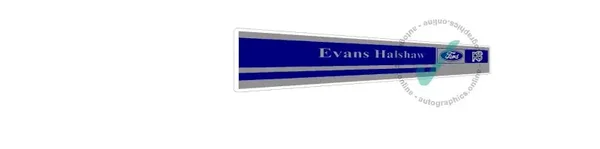 EVANS HALSHAW ford rs REAR WINDOW classic car reproduction sticker