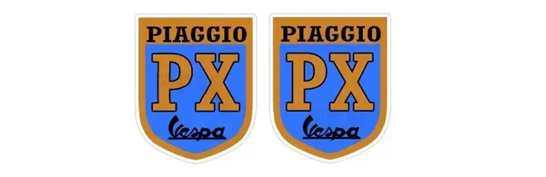 VESPA PIAGGIO PX GB MOD SCOOTER SIDE FRONT PANEL MOTORSPORT Sticker Decals x2