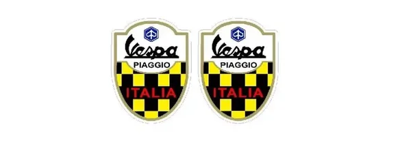 VESPA PIAGGIO ITALIA MOD SCOOTER SIDE FRONT PANEL Sticker Decals x2