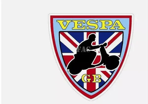 VESPA PIAGGIO GB MOD SCOOTER SIDE FRONT PANEL MOTORSPORT Sticker Decals x2