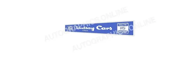 LINDSAY CARS ford rs LISBURN REAR WINDOW classic car reproduction sticker