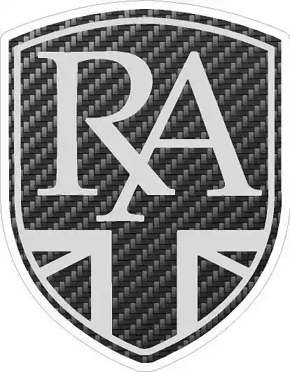 ROYAL ALLOY grey SCOOTER RACING RACES MOTORSPORTS MOTORSPORT DECALS x2