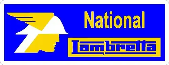 NATIONAL FUELS LAMBRETTA SCOOTER STICKER MOTORSPORT HOT ROD RALLY BIKE RACE x2