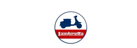 LAMBRETTA ROUNDEL SCOOTER STICKER MOTORSPORT HOT ROD RALLY BIKE RACE x2