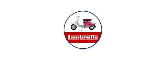 LAMBRETTA ROUNDEL SCOOTER STICKER MOTORSPORT HOT ROD RALLY BIKE RACE x2