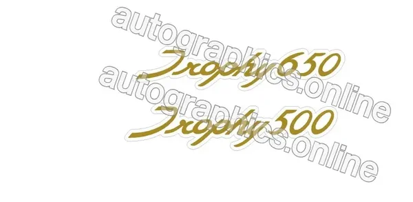BRITISH BIKE TRIUMPH TROPHY 650 TROPHY 500 CLEAR VINYL RESTORATION DECALS