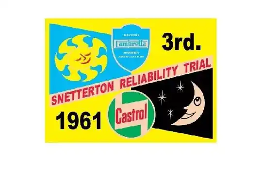 LAMBRETTA SNETTERTON 1961 SCOOTER STICKER MOTORSPORT RETRO RALLY BIKE RACE x2