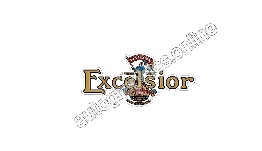 EXCELSIOR MOTORCYCLES RETRO CLASSIC CLEAR VINYL - NO WHITE DECALS