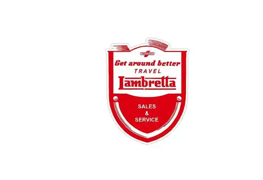 GET AROUND BETTER TRAVEL LAMBRETTA SCOOTER STICKER MOTORSPORT RETRO RALLYRACE x2