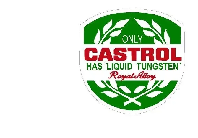 CASTROL ROYAL ALLOY SCOOTER DECALS TOOLBOX CAR VAN CLASSIC STICKERS x2