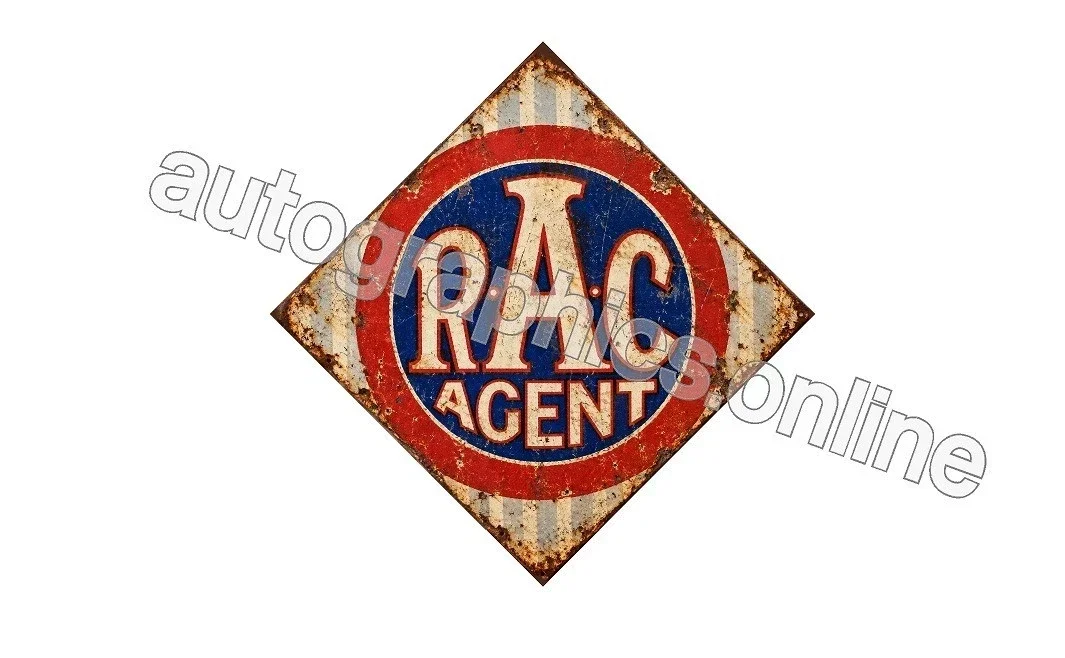 RAC AGENT METAL RETRO LOOK SIGN KITCHEN CAVE GARAGE