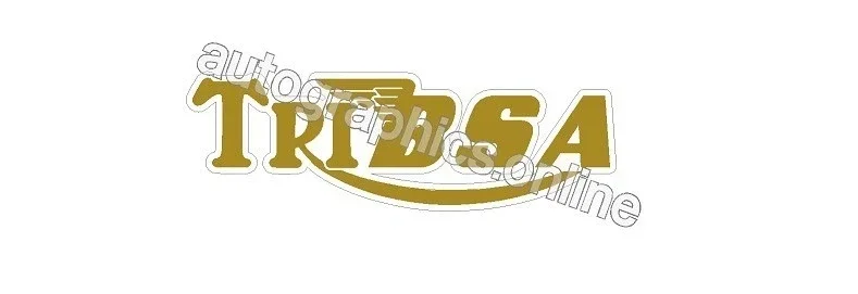 TRIBSA RESTORATION DECAL CLEAR BACKED - NO WHITE OUTLINE -PREMIUM QUALITY