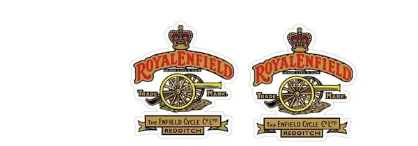 ROYAL ENFIELD LIKE A GUN R4 TANK S/PANEL 30-54 STANDARD CLEAR DECAL x2