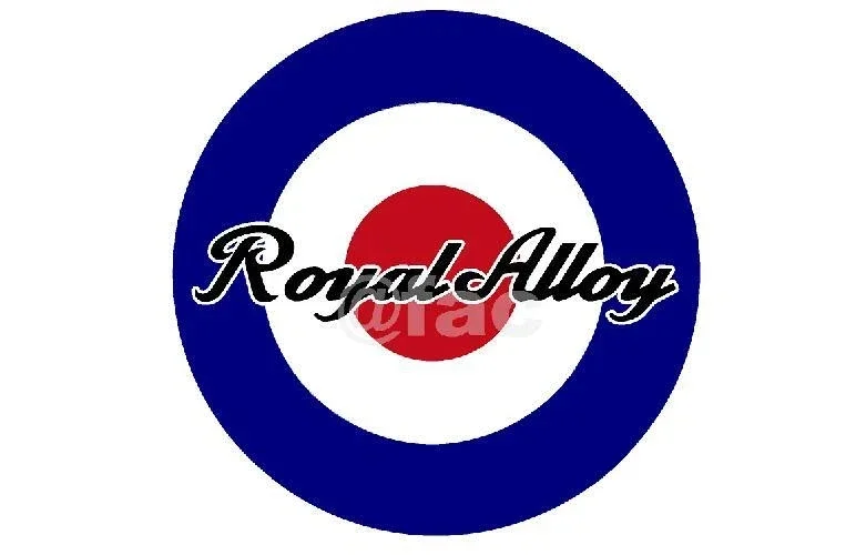 ROYAL ALLOY SCOOTER ROUND LARGE METAL RETRO LOOK SIGN WORKSHOP GIFT