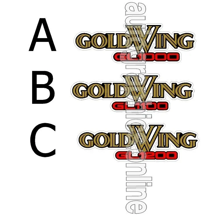 Honda GOLDWING Decal – for Restoration & Renovation clear backed no white