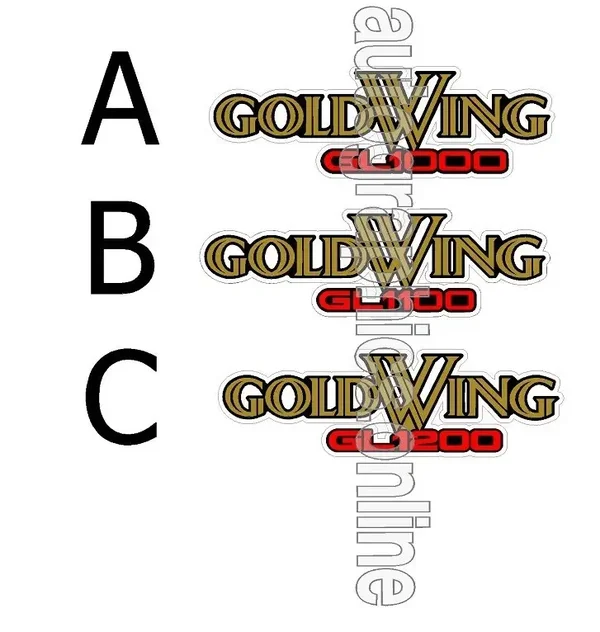 Honda GOLDWING Decal – for Restoration & Renovation clear backed no white