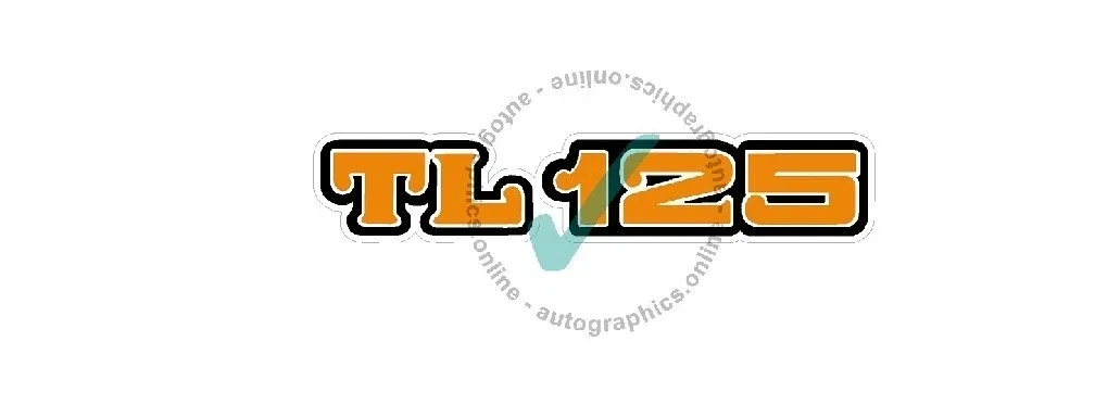 Honda TL 125 TL 250 Decal – for Restoration & Renovation clear backed no white