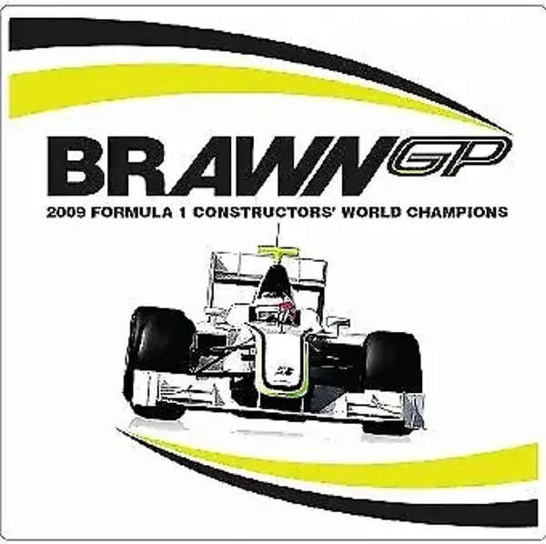 BRAWN GP CHAMPIONSHIP 2009 F1 JENSON BUTTON Motorsport Car Stickers Decals x2