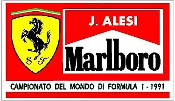 ALESI F1 1991 RACES STICKERS SET OF 2
