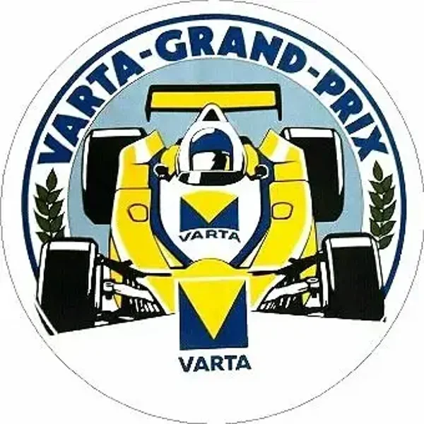 Promotional Stickers Varta Grand Prix 17 CM Race Car Battery F1 Motorsport 80er
