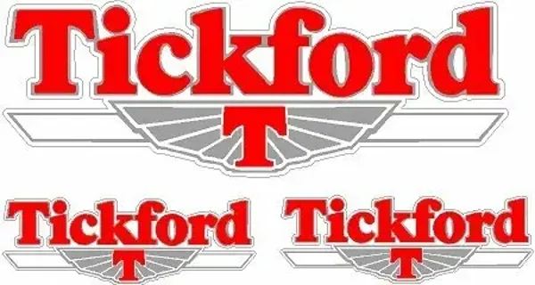 TICKFORD FORD CAPRI ASTON SPORT MOTORSPORT STICKERS x3