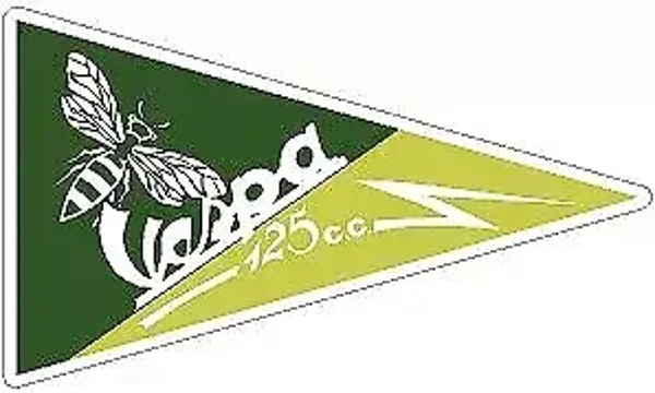 VESPA 125cc PENNANT MOD SCOOTER SIDE FRONT PANEL MOTORSPORT Sticker Decals x2