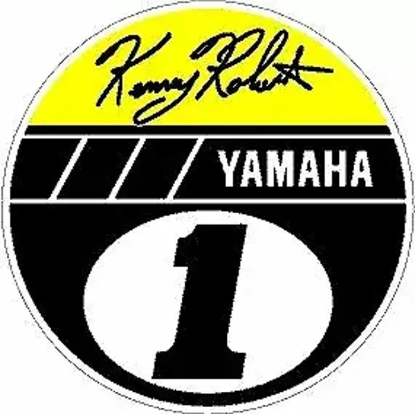 YAMAHA KENNY ROBERTS RETRO STICKERS x2