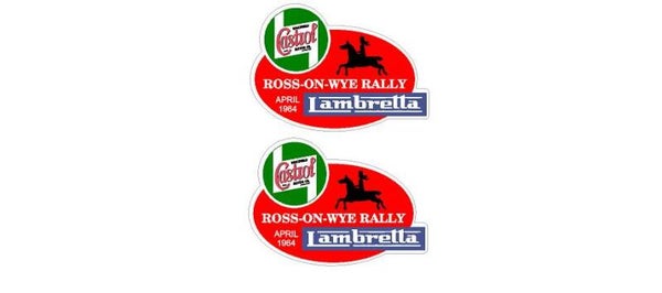 LAMBRETTA ROSS ON WYE RALLY STANDARD WHITE & CLEAR VINYL