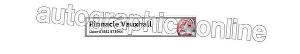 Pinnacle Vauxhall REAR WINDOW classic car restoration sticker