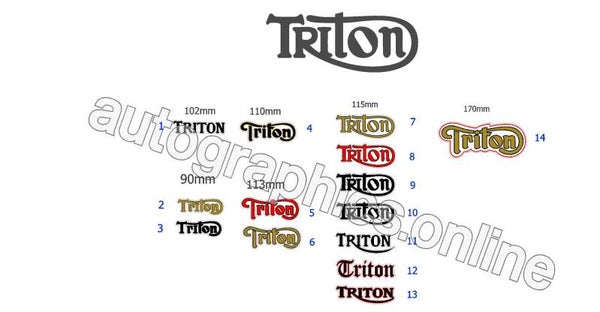 TRITON RESTORATION DECALS CLEAR BACKED - NO WHITE OUTLINE