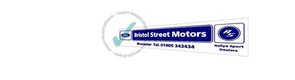 BRISTOL STREET MOTORS FORD WORCESTER REAR WINDOW DECAL