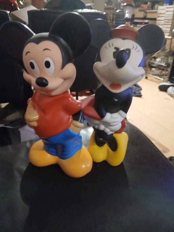 MICKEY EN MINNIE MOUSE SHAMPOOFLESSEN  VINTAGE