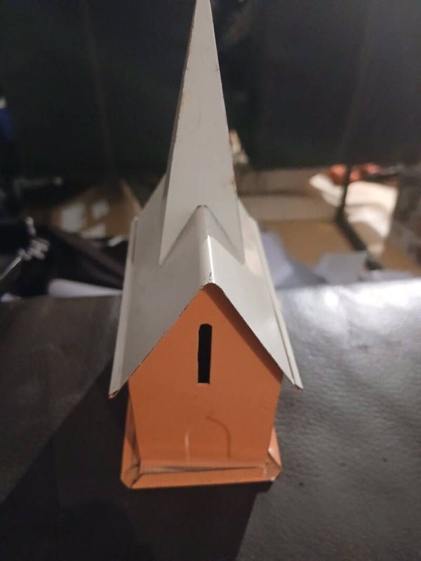 ouwe kerk spaarpot vintage
