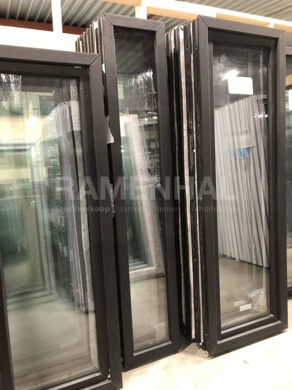 Fenêtre fixe noir, 400x2100mm