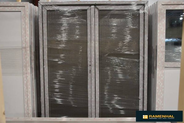 Double porte gris quartz, 2/2 panneau, 1800x2100mm