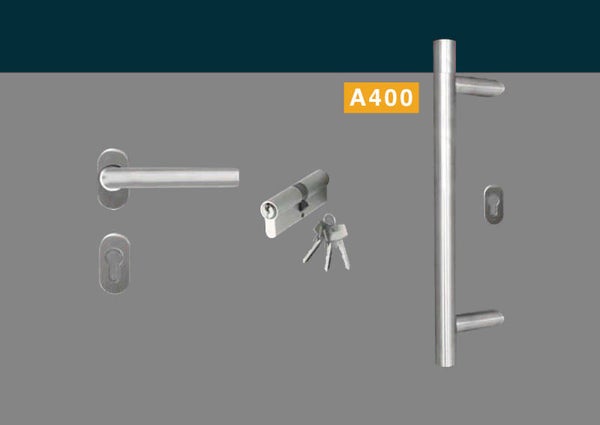 Tirant de porte A400 - Set, inox