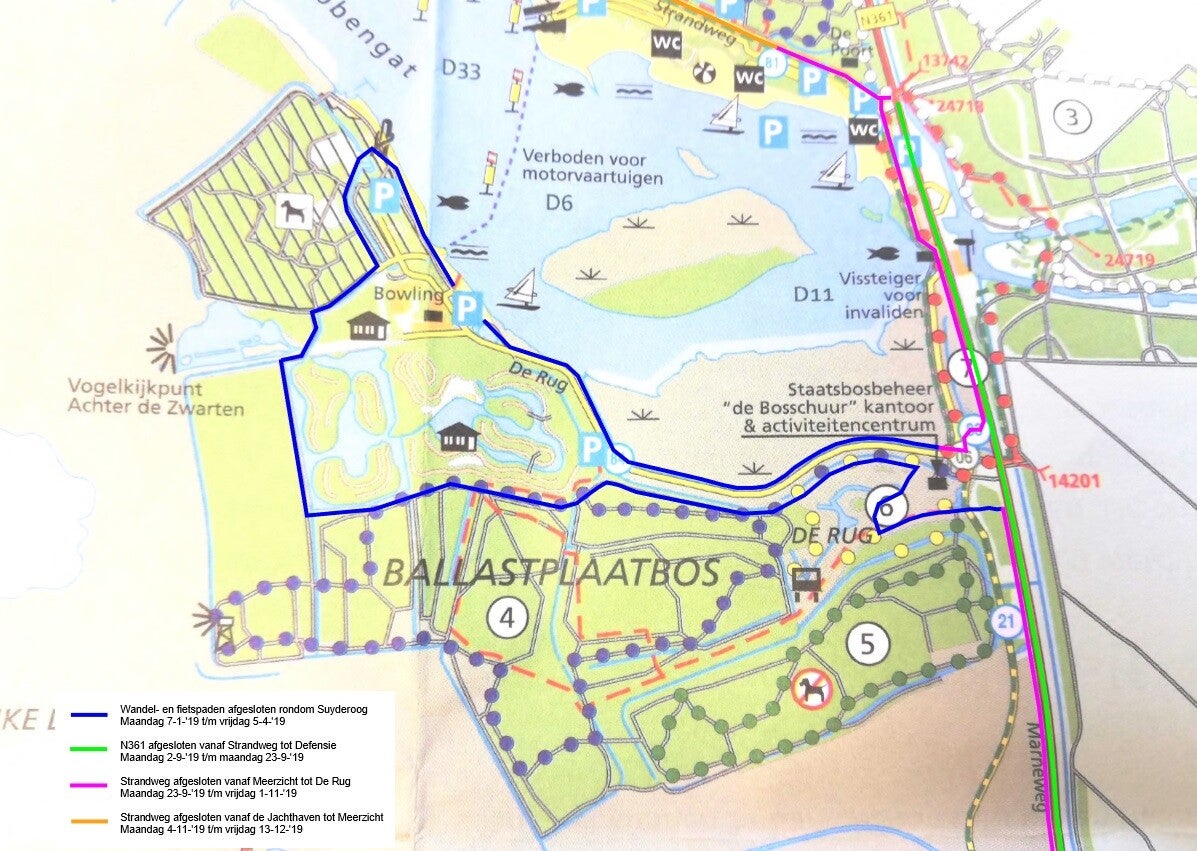 Wandel- en fietsroutes in Nationaal Park Lauwersmeer bij Lauwersoog
