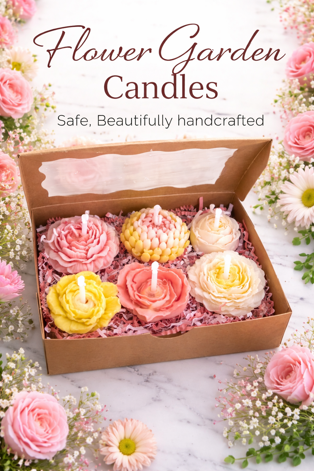Flower Garden Candle Set