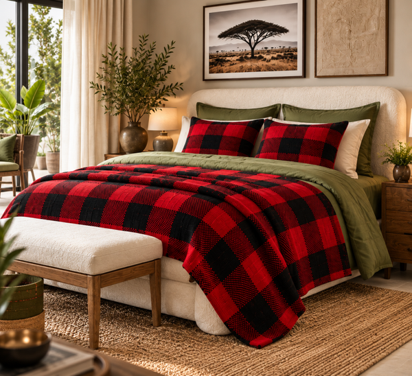 Serengeti Bed Throw & Cushion Cover Set